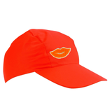 Mond Paillette Strijk Embleem Patch Oranje op een oranje Petje