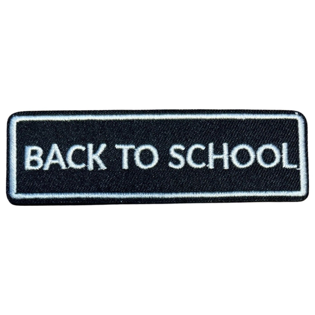 Back To School Tekst Strijk Embleem Patch