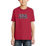 Cijfer Nummer Strijk Patches Embleem Wit Zwart