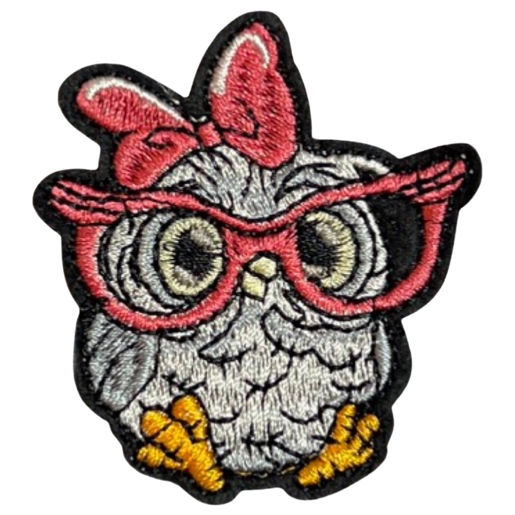 Uil Uiltje Uilen Strijk Embleem Patch Roze