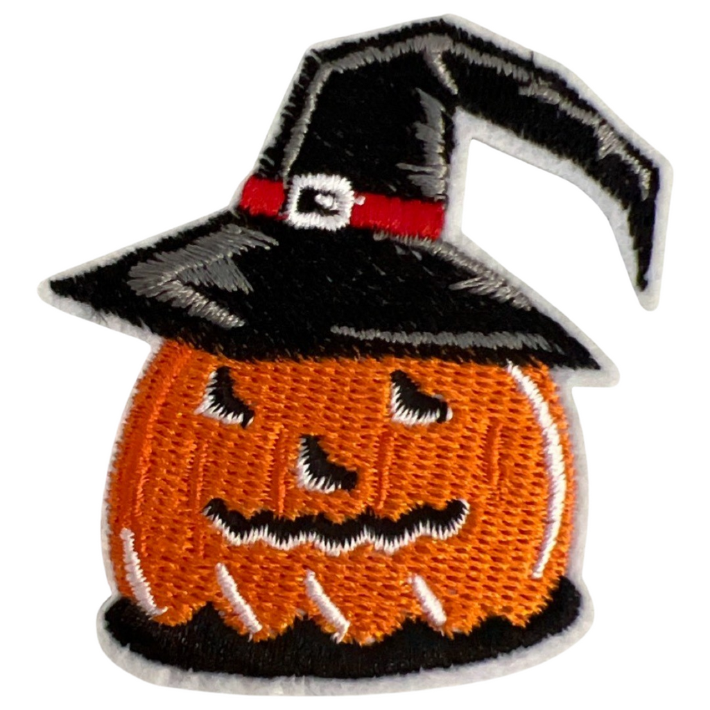 Pompoen Heks Heksen Muts Halloween Strijk Embleem Patch