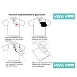 Dunkelrosa schwarzer Schmetterling-Emblem-Aufnäher zum Aufbügeln