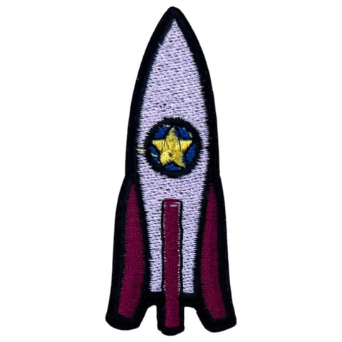 Raketen-Emblem-Aufnäher zum Aufbügeln