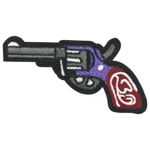 Revolver Pistool Strijk Embleem Patch