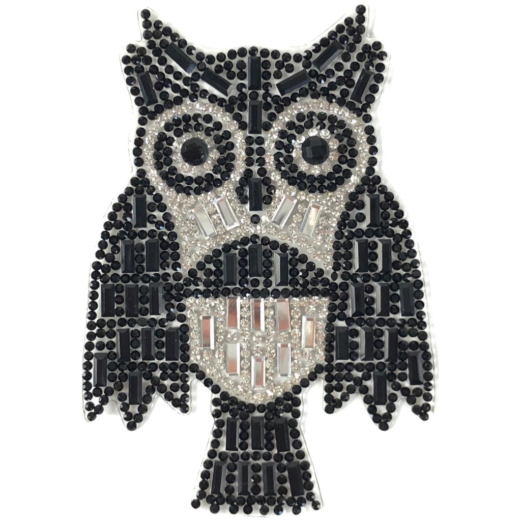 Uil Strass Strijk Embleem Patch
