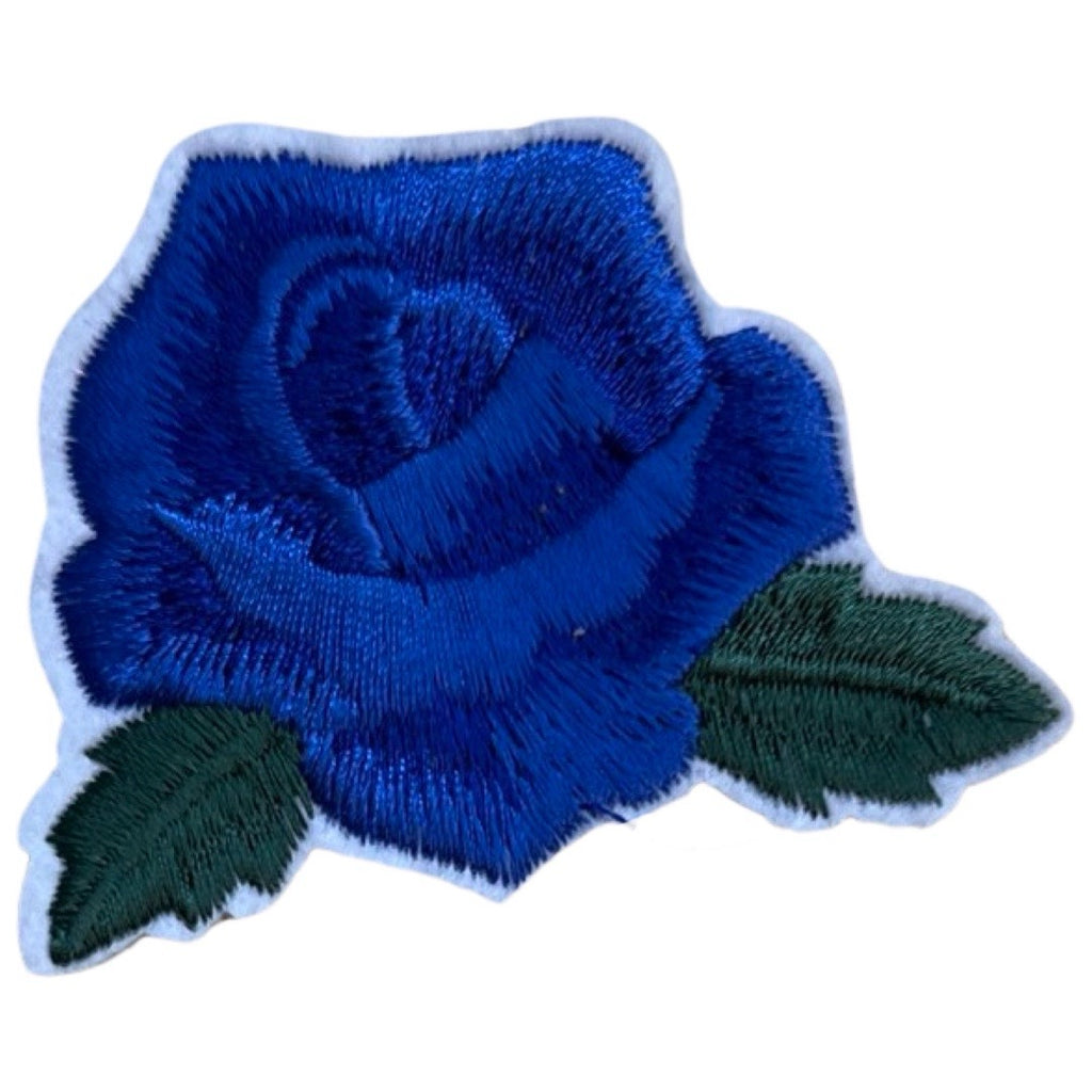Roos Strijk Applicatie Patch Embleem Blauw