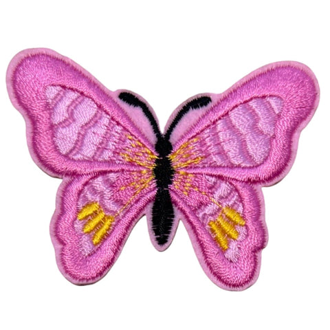 Vlinder Strijk Applicatie Embleem Patch Licht Roze