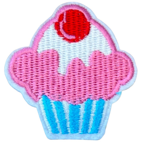 Cupcake Met Kers Strijk Embleem Patch
