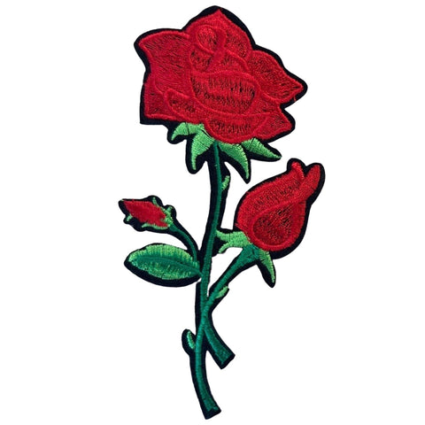 Roos Rozen Bloem Strijk Applicatie Patch