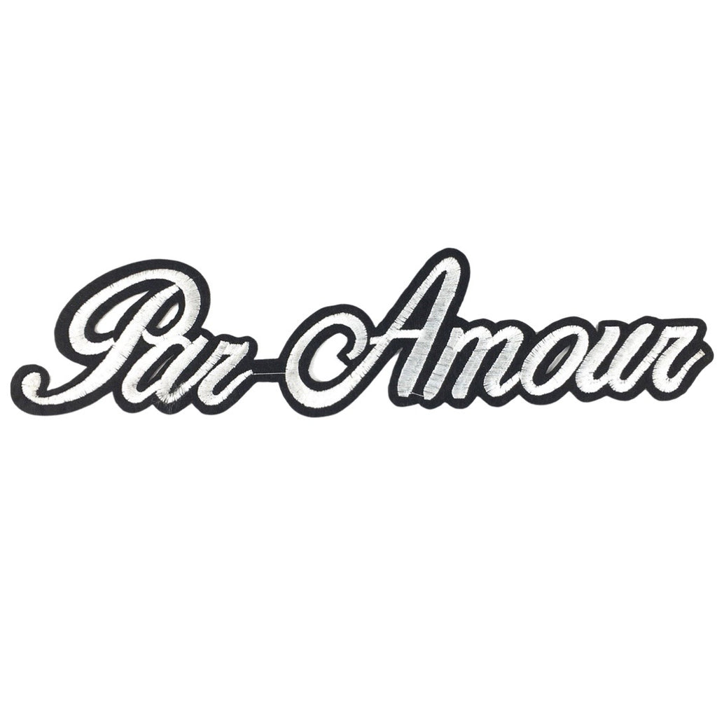 Par Amour Tekst XL Strijk Embleem Patch