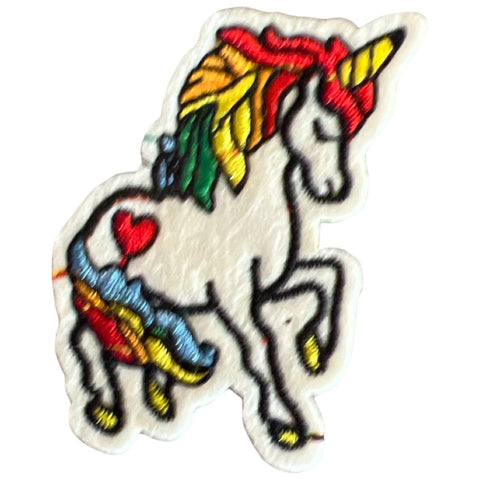 Einhorn-Pferd-Aufnäher zum Aufbügeln