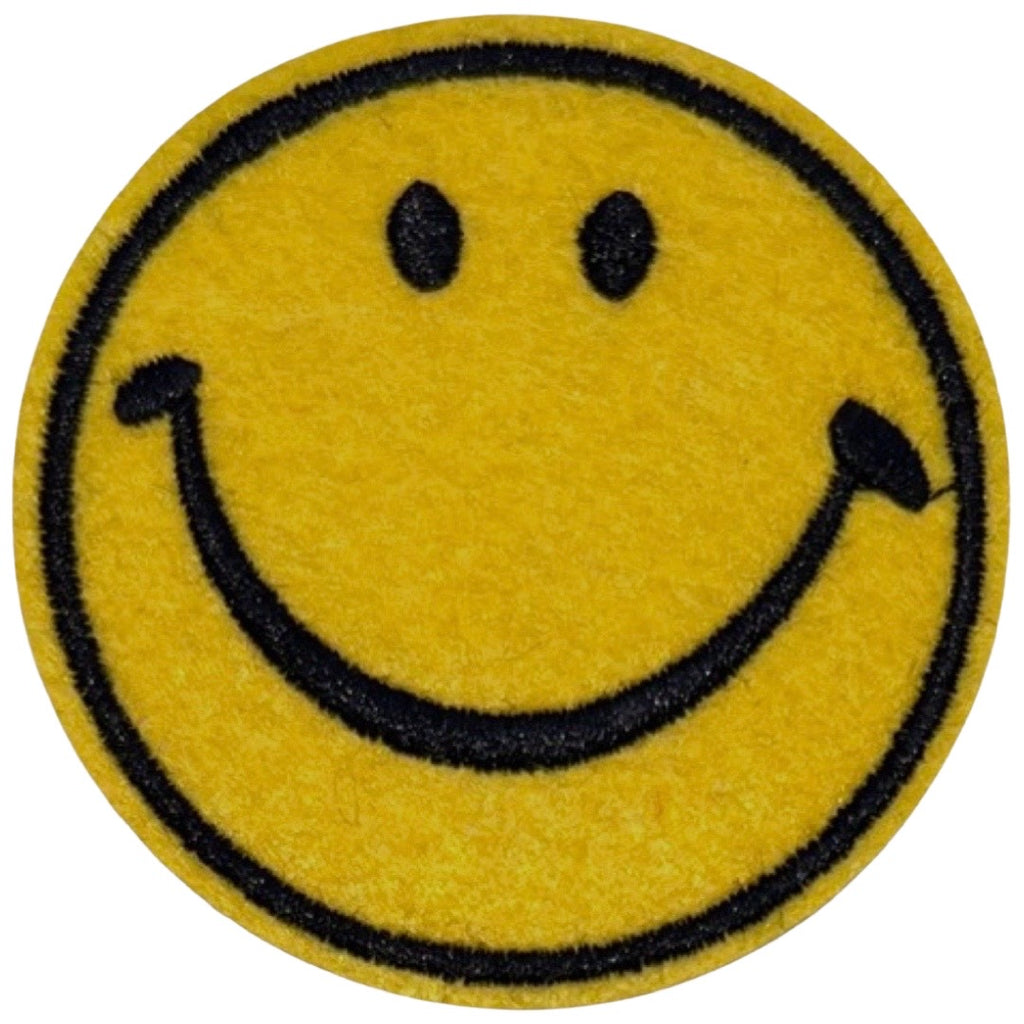 Emoji Smiley Smile Fröhlich Zufrieden Emblem Aufnäher zum Aufbügeln