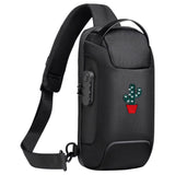 Cactus In Pot Strijk Embleem Patch zwart tasje