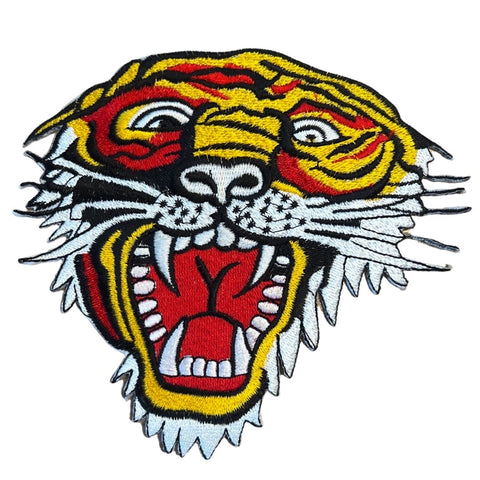Tijger Kop Strijk Embleem Patch