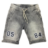 Cijfer Strijk Embleem Patches Zwart Wit op een korte broek