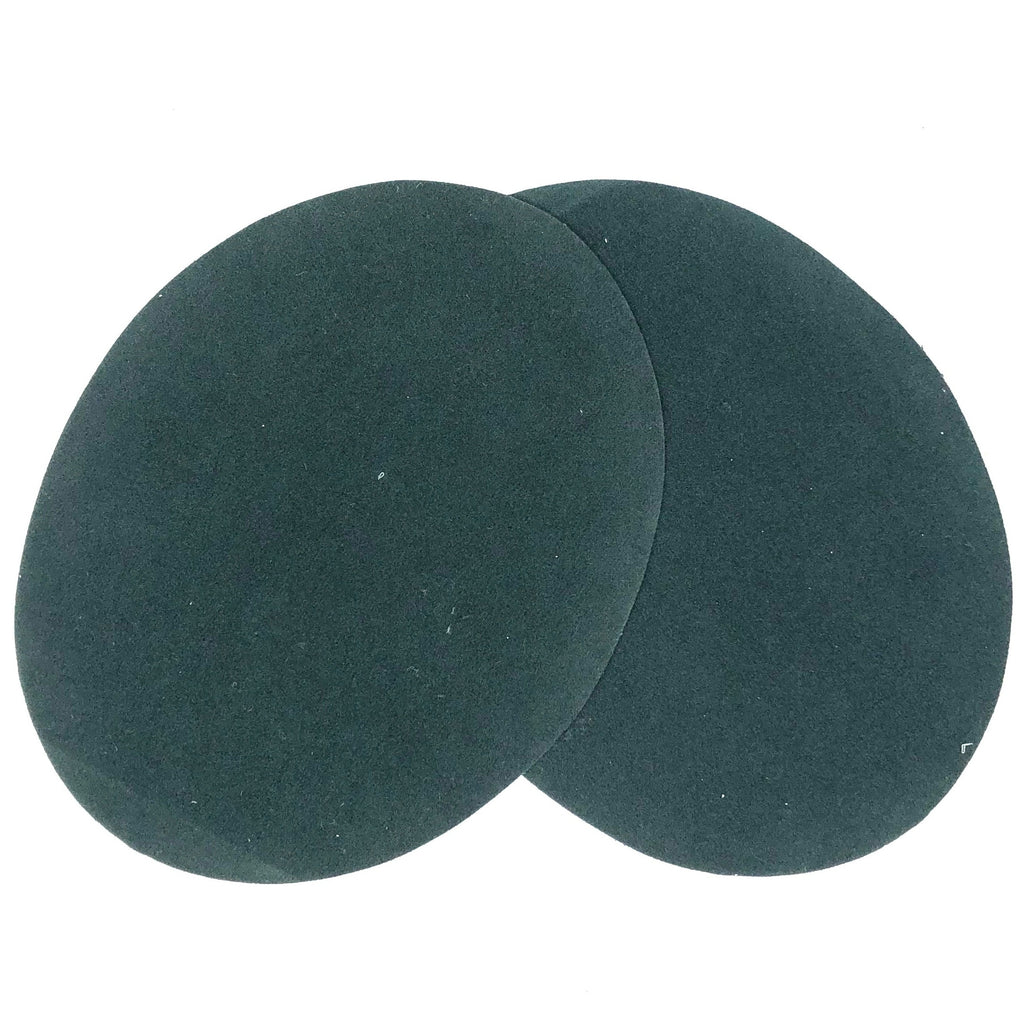 Set van twee Elleboog Knie Strijk Stukken Lappen Patches Donker Groen