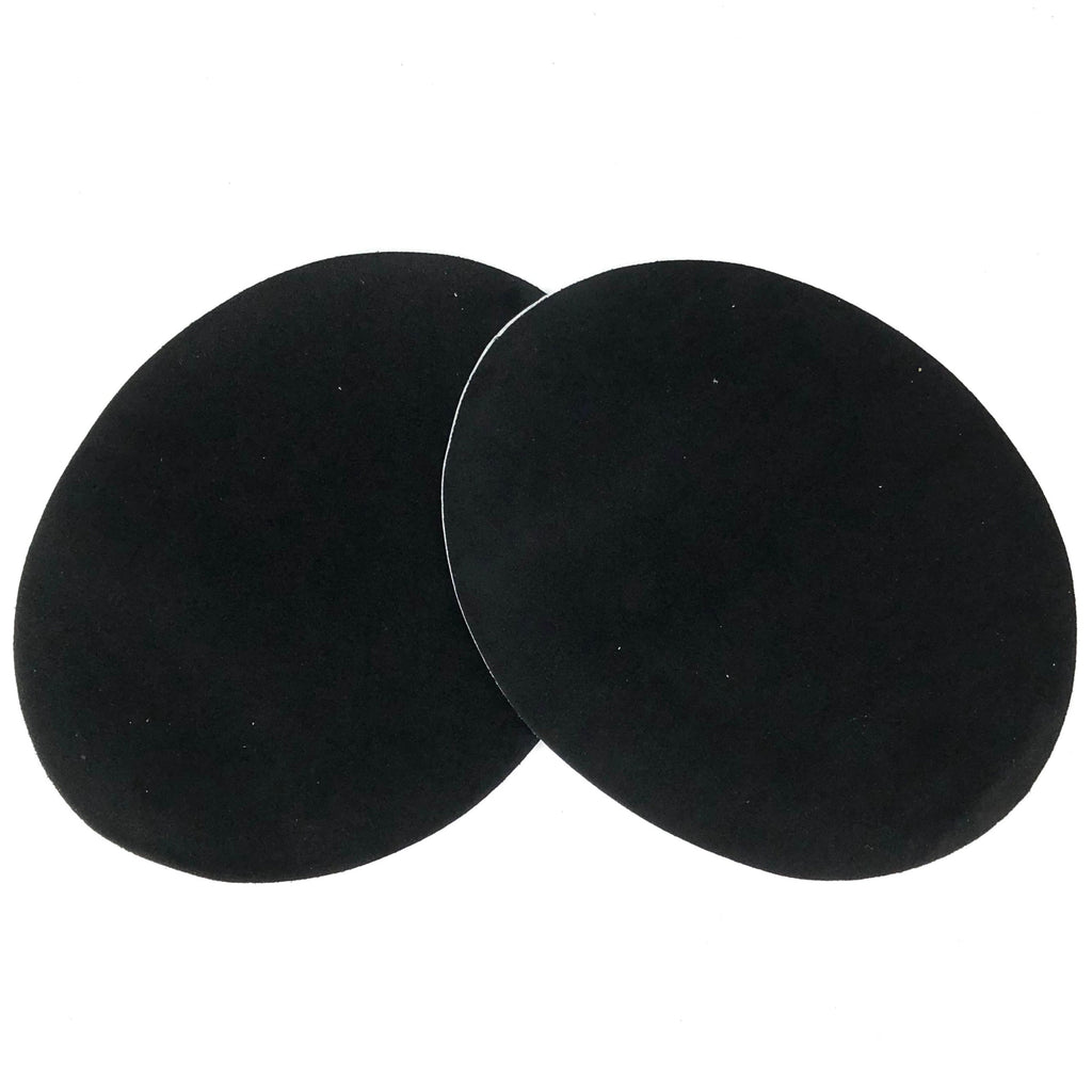 Set van twee Elleboog Knie Strijk Stukken Lappen Patches Zwart