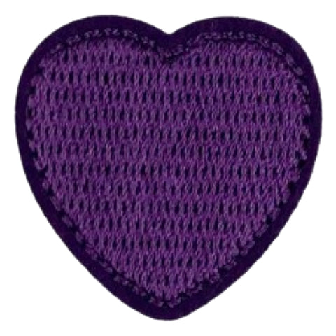 Hartje Strijk Embleem Patch Applicatie Paars Medium