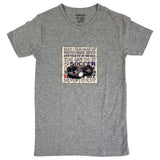 Voetbal Soccer Voetbalschoen Strijk Applicatie op een grijs T-shirt