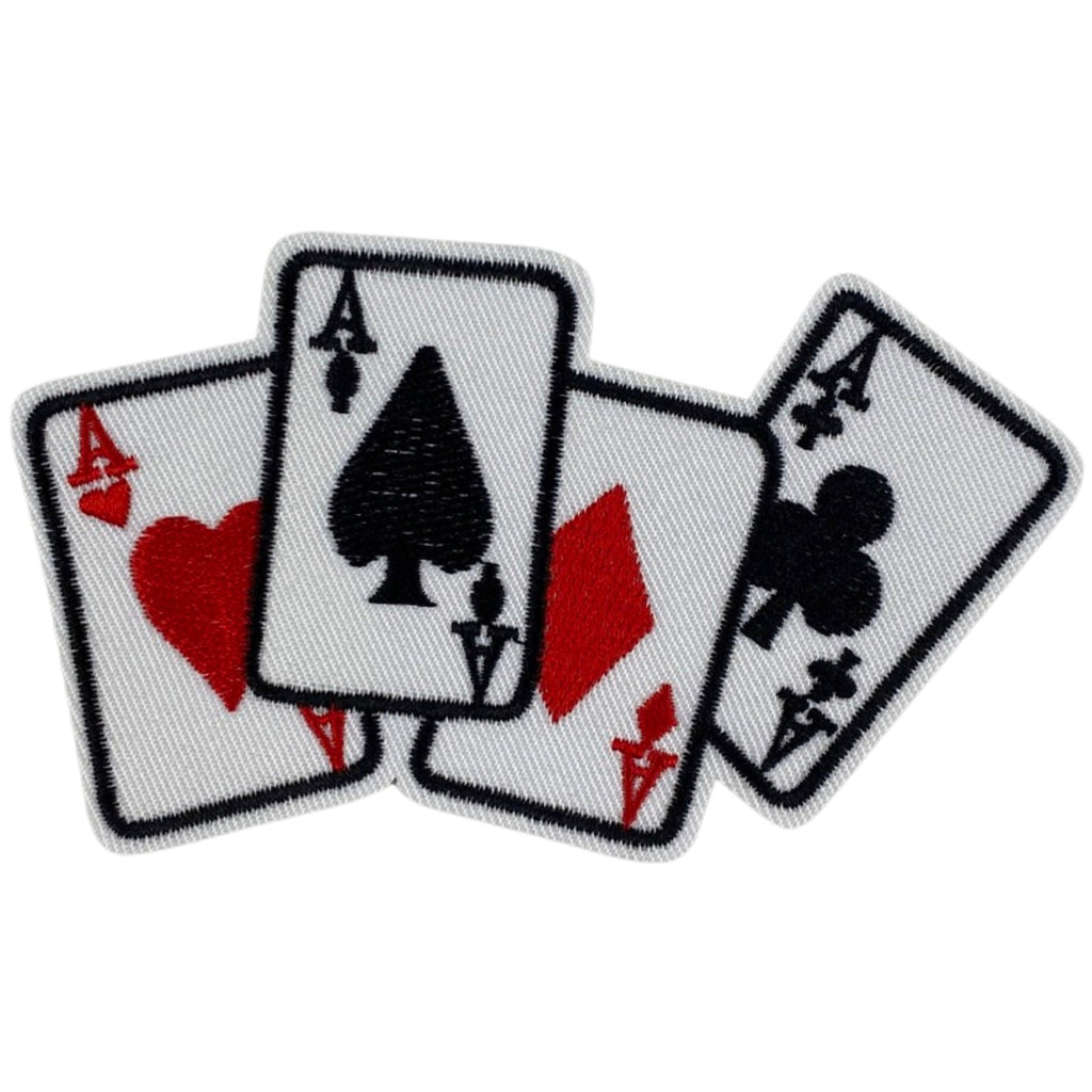 Azen Speelkaarten Harten Ruiten Schoppen Klaveren Strijk Embleem Patch