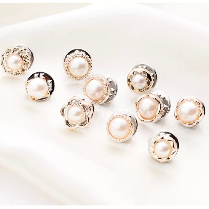 Pin Brosche Stitch Pin Buttons Set Perle 10 Stk