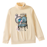 Stoel Zetel Vintage Strijk Applicatie op een lichtgele sweater met col