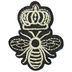 Bienenkrone-Emblem-Aufnäher zum Aufbügeln