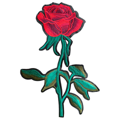 Rosenroter Bordeaux-Emblem-Applikations-Aufnäher zum Aufbügeln