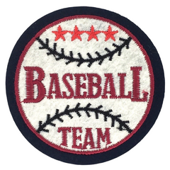 Baseball-Team-Text-Emblem-Aufnäher zum Aufbügeln