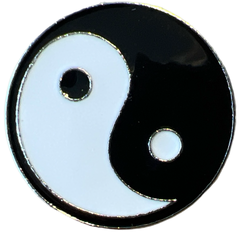 Yin Yang Balance Gleichgewicht Emaille Pin Groß