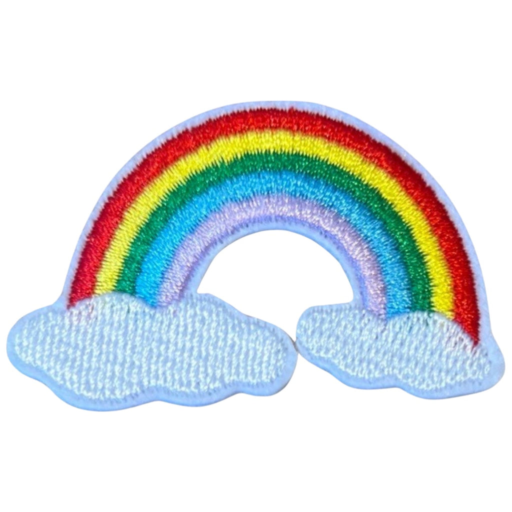 Regenboog Wolken Strijk Embleem Patch