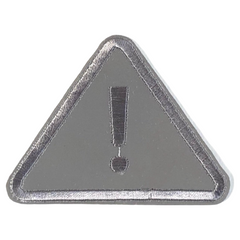 Warndreieck-Emblem-Aufnäher zum Aufbügeln, reflektierend