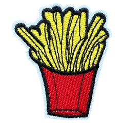 Frites Pommes Frites Frankreich Fries Bügelbild Emblem Aufnäher