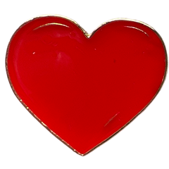 Herz Rotes Herz Emaille Pin