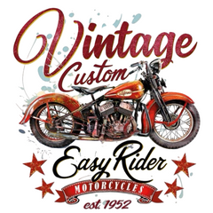 Vintage-Chopper-Motor-Bügelanwendung