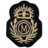 Kroon Aren Letter M College Strijk Embleem Patch