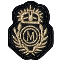 Buchstabe M College-Emblem-Aufnäher zum Aufbügeln