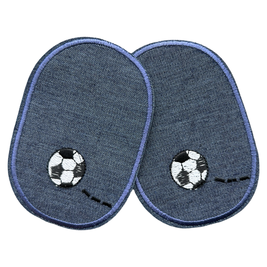 Elleboog Knie Strijk Stukken Patch Set Voetbal Denim