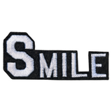 Smile Tekst Strijk Embleem Patch