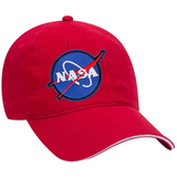 Nasa Embleem Strijk Patch Rond op een rode cap