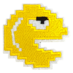 Pacman-Emblem-Aufnäher zum Aufbügeln