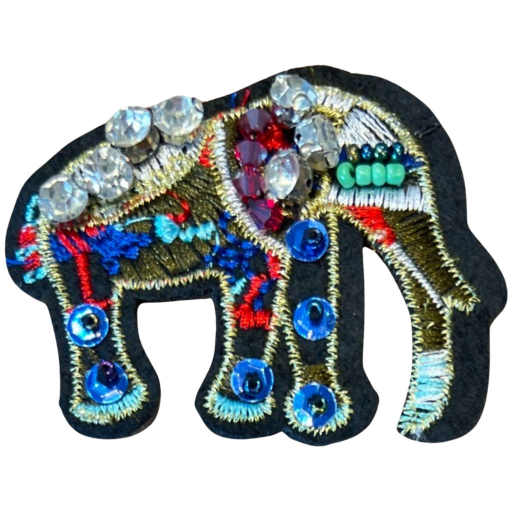 Olifant Strass Opnaai Fashion Part Embleem