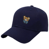 Teddy Beer Teddybeer Strijk Embleem Patch op een donkerblauwe cap