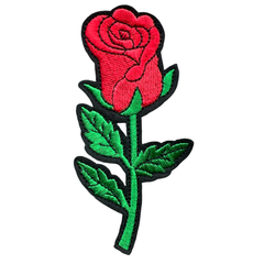 Aufnäher mit Aufnäher „Rose Roses Rosebud Flowers“ zum Aufbügeln