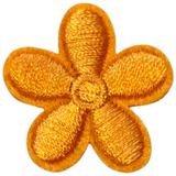 Bloem Bloemetje Strijk Embleem Patch Oranje