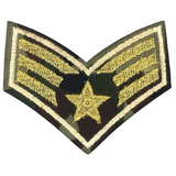 Military Camouflage Rangstrepen Embleem Strijk Patch