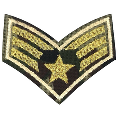 Militärischer Camouflage-Rangstreifen-Emblem zum Aufbügeln