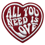 All You Need Is Love Hart Strijk Embleem Patch