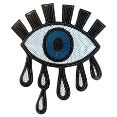 Eye Tears Paillette XL Aufnäher mit Emblem