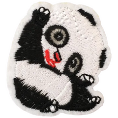 Panda-Bär-Emblem-Aufnäher zum Aufbügeln